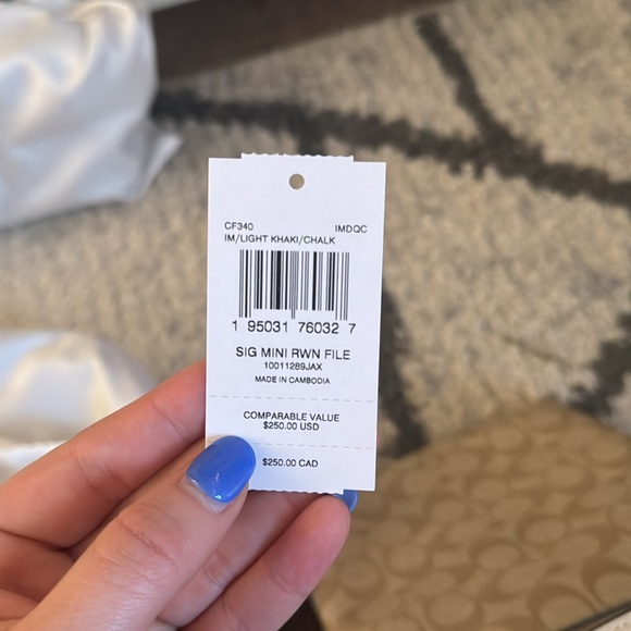 Light khaki signature Rowan file bag mini - Picture 4 of 5